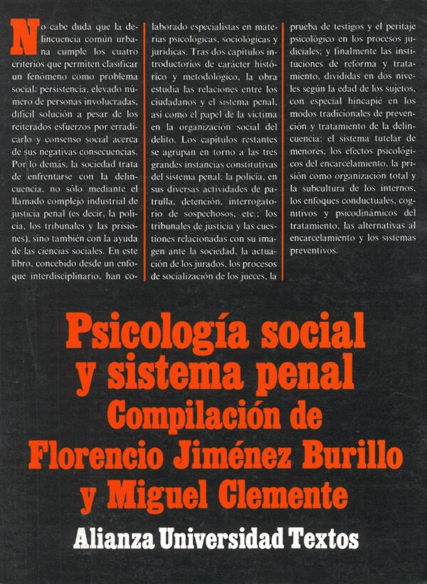 Psicologia social y sistema penal