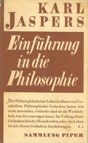 Einfuhrung in die Philosophie