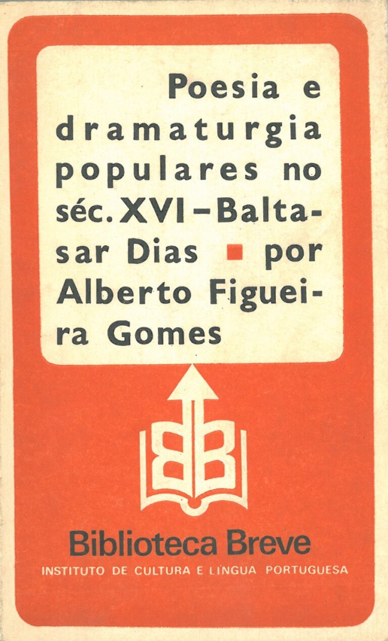 Poesia e Dramaturgia Populares no Seculo XVI. Baltasar Dias - LIBRERÍA ...