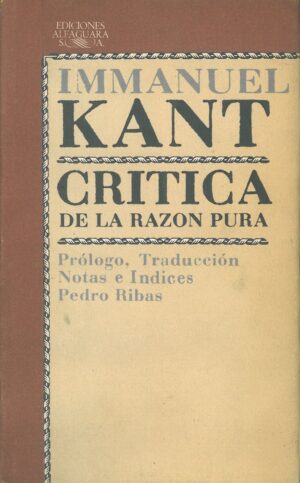 Critica de la razon pura